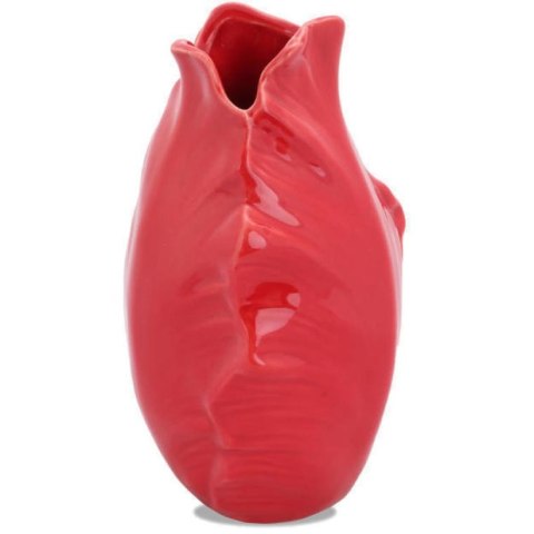 Czerwony Wazon Dekoracyjny w Kształcie Pąka Kwiatu