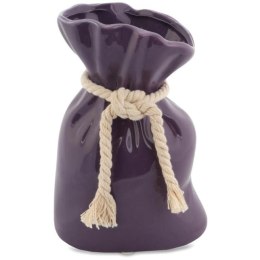 Fioletowy Wazon Ceramiczny Sakiewka z Sznurkiem i Antypoślizgowymi Podkładkami