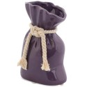 Fioletowy Wazon Ceramiczny Sakiewka z Sznurkiem i Antypoślizgowymi Podkładkami