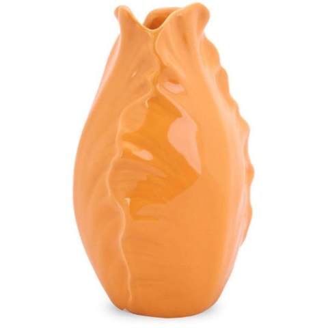 Pomarańczowy Wazon Dekoracyjny w Kształcie Pąka Kwiatu