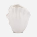 Wazon ceramiczny Biała Piękność w kształcie płatka kwiatu