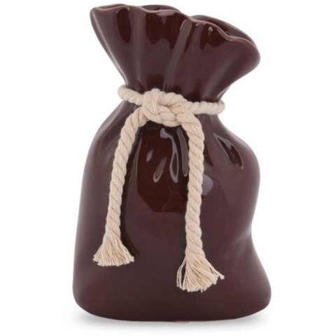 Wazon ceramiczny Brązowa Sakiewka z antypoślizgowymi podkładkami