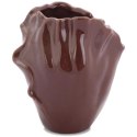 Wazon ceramiczny Brązowy Kwiatowy Plaster z antypoślizgowymi podkładkami