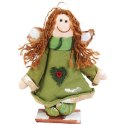 Anioł stojący w kolorze zielonym 28 cm