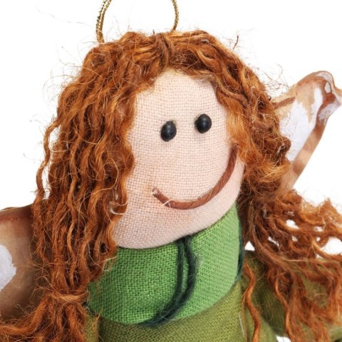 Anioł stojący w kolorze zielonym 28 cm