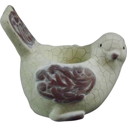 Biały Świecznik w Kształcie Ptaka