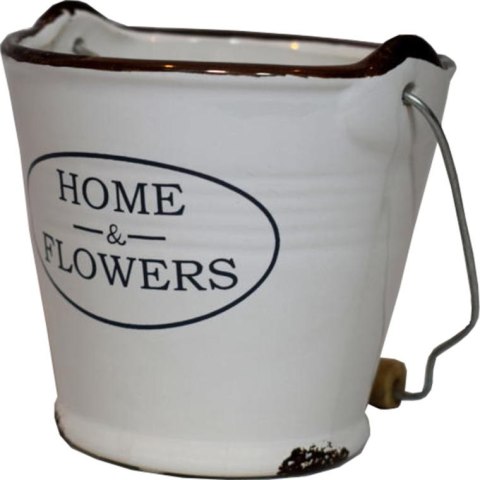 Bieliźniana Wazono-Wiaderko Ceramiczne z Przetarciami i Odpływem Wody