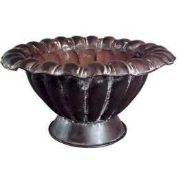 Brązowa Waza Metaloplastyczna do Dekoracji i Kompozycji Kwiatowych