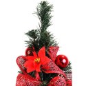 Choinka z czerwoną dekoracją 45cm