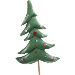 Choinka z naturalnych materiałów w kolorze zielonym 47 cm