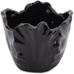 Czarna Dekoracyjna Miseczka w Kształcie Kwiatu