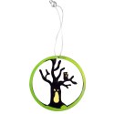 Czarna Zawieszka w Kształcie Drzewa w Kole, 8cm