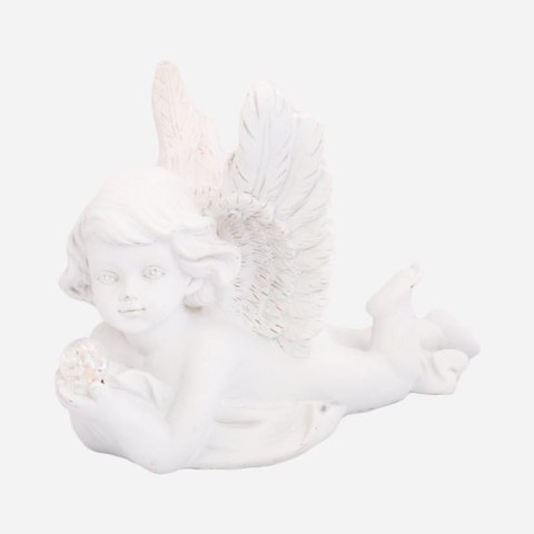 Dekoracyjny Aniołek Świetlny z Imitacji Gipsu 12cm