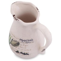 Dekoracyjny Dzbanek Ceramiczny z Motywem Hiacyntów 13 cm