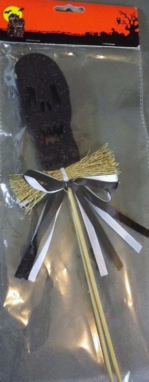 Dwa duszki piki w kolorze czarnym z brokatem 30x10cm