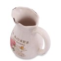 Dzbanek Ceramiczny Rose z Antypoślizgowymi Podkładkami, Styl Vintage, 16 cm
