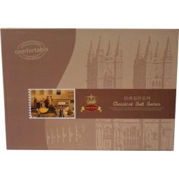 Elegancka Kompozycja Pościeli Satynowej w Odcieniach Różu i Popielu