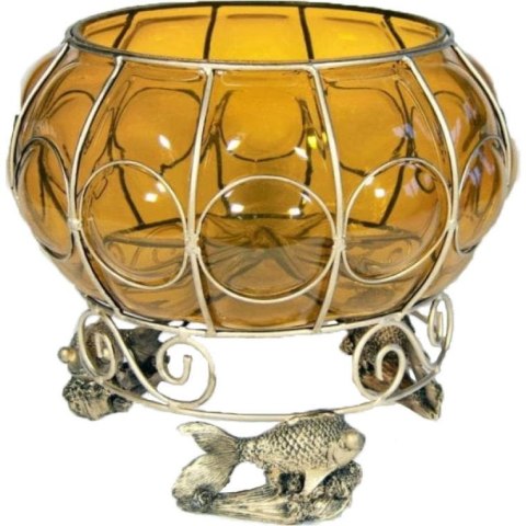 Elegancka Patera na Owoce z Motywem Ryb