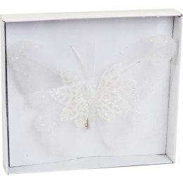 Elegancka brokatowa dekoracja Motyl na klamerce