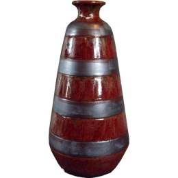 Elegancki Brązowy Wazon Kamienno-Paskowy o Wielkości 36x16 cm