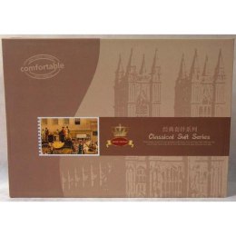 Elegancki Komplet Pościeli Satynowej w Kolorze Czerwono-Czarnym