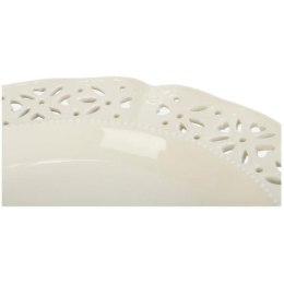 Elegancki Talerz Obiadowy Ceramiczny 30,5 cm w Kolorze Białym