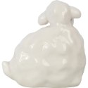Figurka ceramicznego baranka wielkanocnego białego