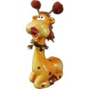 Figurka żyrafa 19x9 cm, kolor brązowy