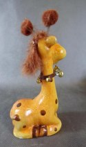 Figurka żyrafa 19x9 cm, kolor brązowy