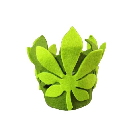 Filcowa osłonka na doniczkę kolor zielony