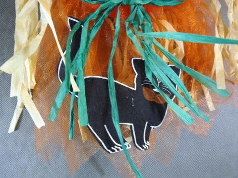 Głowa stracha na wróble do zawieszenia 45x30 cm