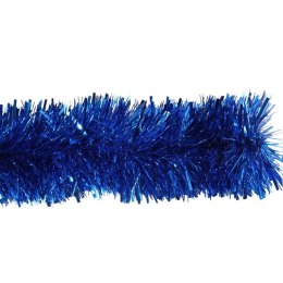 Goliat Granatowy Łańcuch Choinkowy z Folii Metalizowanej, 10cm x 3m, Grubo/Cienkocięty