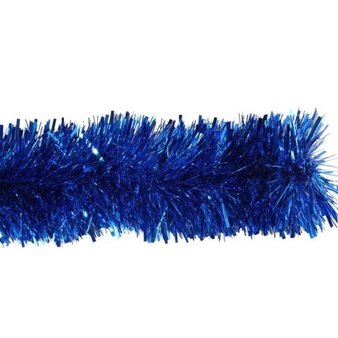 Goliat Granatowy Łańcuch Choinkowy z Folii Metalizowanej, 10cm x 3m, Grubo/Cienkocięty