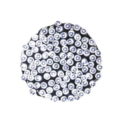 Lampki choinkowe 100 LED wewnętrzne zimny biały z dod. gniazdem