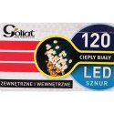 Lampki choinkowe 120 LED wewnętrzne, ciepły biały