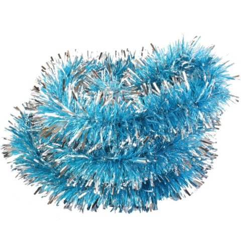 Łańcuch choinkowy grubo/cienkocięty srebrno błękitny 3m