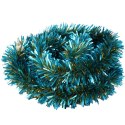 Łańcuch choinkowy turkusowo złoty grubo/cienkocięty 10cm 3m