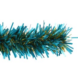 Łańcuch choinkowy turkusowo złoty grubo/cienkocięty 10cm 3m