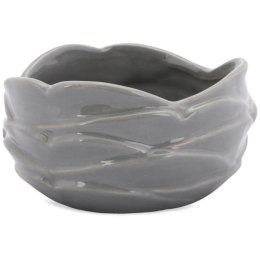 Miseczka Dekoracyjna Koralowiec w Kolorze Szarym
