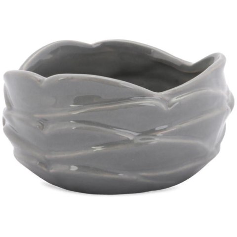 Miseczka Dekoracyjna Koralowiec w Kolorze Szarym
