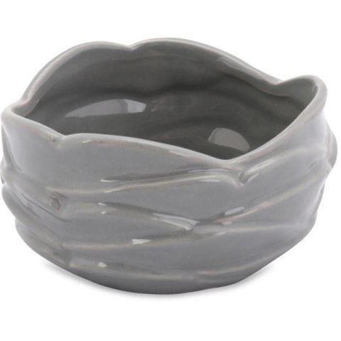 Miseczka Dekoracyjna Koralowiec w Kolorze Szarym