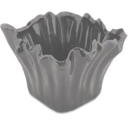 Miseczka Dekoracyjna Szary Koralowiec w Kształcie Kwadratu