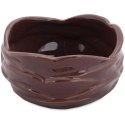 Miska Okrągła Koralowiec w Kolorze Brązowym Designerska