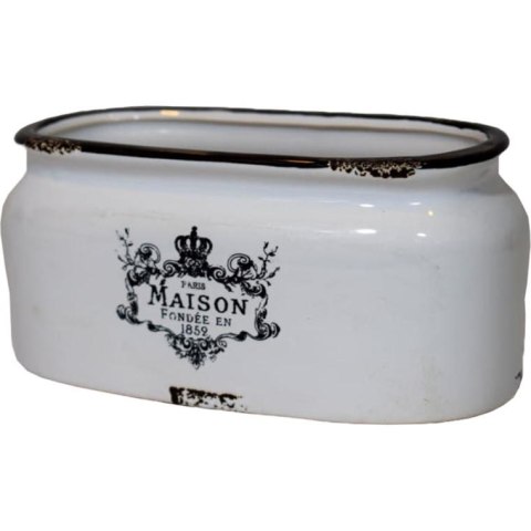 Osłonka ceramiczna w białym kolorze 7,3x16 cm