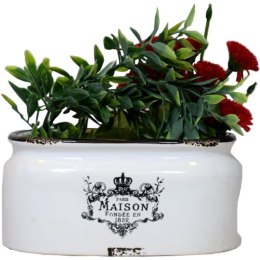 Osłonka ceramiczna w białym kolorze 7,3x16 cm