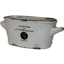 Osłonka ceramiczna w białym kolorze 7,3x18 cm