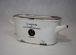 Osłonka ceramiczna w białym kolorze 7,3x18 cm