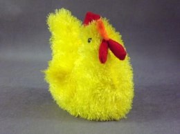Pluszowa Kura do Przytulania Żółta 27x25 cm