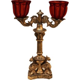 Podwójny świecznik czerwony