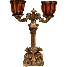 Podwójny świecznik pomarańczowy